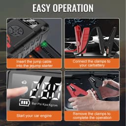 Wireless Peak Car Jump Starter, Portable Emergency Booster & Car Power Supply, All-in-One Backup Power for Vehicle SUV Truck