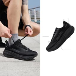 QIAODAN DS2 2nd Gen Men's Wide Toe Box Running Shoes Breathable Mesh Lightweight Shock Absorbing Sports Sneakers QXB023263220R