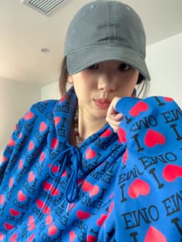 Retro Sweet Cool Design Printed Open Cardigan Sweatshirt Women's Spring Autumn Couple's Letter Heart Print Outerwear