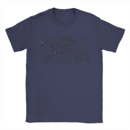 Petey's Lumon Map Severance T Shirt Men 100% Cotton Vintage T-Shirt Round Neck MDR Tee Shirt Short Sleeve Clothing Gift Idea
