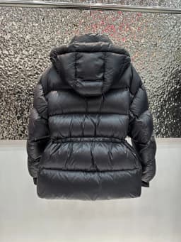 Lagabogy 2025 Black Color Mid-Long Puffer Jacket Winter Women 90% White Duck Down Coat Female Waterproof Thick Warm Hooded Parka