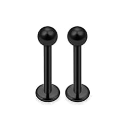 1-16pcs 16G Stainless Steel Lip Rings Studs Medusa Labret Monroe Tragus Helix Cartilage Forward Earrings Piercing Jewelry Black