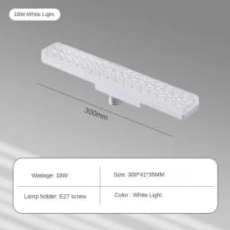 E27 LED Lamp Strip Tube Lighting Ac85-265V 18W/24W 6000K Bulb Adjustable Direction 360° Indoor Cold White Long Crystal Bulb