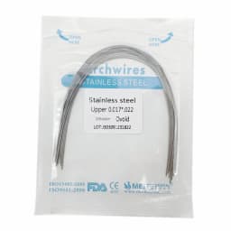 10pcs/pack Dental Orthodontic Stainless Steel Round/Rectangular Wire Ovoid Form Dentist Material Dental Arch Wire