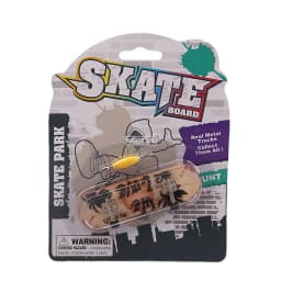 Finger Skateboard Shallow Concave Double Upturned Blister Card Package Fingerboard with Metal Bridge Competitive Fingertip Toy
