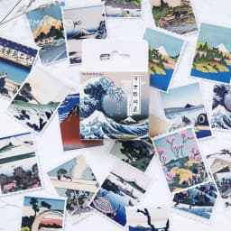 46 Pcs/Box Blue Secret Series Decorative Stationery Mini Stickers Set Scrapbooking DIY Diary Album Journal Stick Lable