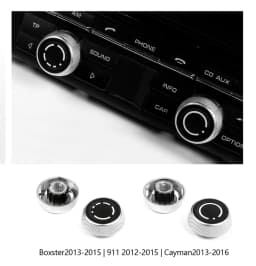 Audio Volume Radio Knob Cover CD Multi-Media Control Switch Button For Porsche Cayenne Panamera Macan 911