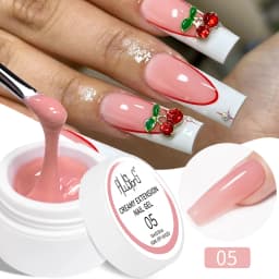 AWStorG Hema Free Poly Nail Gel 30ML Acrylic Gel Finger Extension Transparent Nail Art Extension Quick Building Soak Off UV