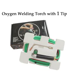 Micro Mini Gas Torch for Jewelry Welding and Soldering Kit with 5 Weld Tips for Oxygen Cylinders and Hoses (Acetylene)