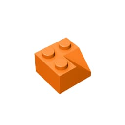 Gobricks GDS-721 Slope brick2x2 45 Roof tiles with concave slope compatible with lego 3046 children's DIY Educational