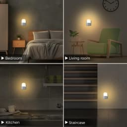 Wall Mount Night Light, with 5 Levels of Brightness and Dusk to Dawn Light Sensor, Children's Night Light for Children's Rooms,