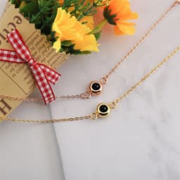 Custom Photo Bracelet Personalized Photo Projection Bracelet Circle Photo Bracelets with Picture Inside for Women Birthday Gifts