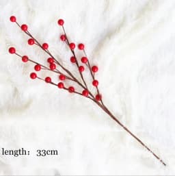 1Pack Fake Christmas Tree Pine Branches Xmas Berries For Christmas Tree DIY Wreath Decorations Noel Table Ornaments Kids Gifts