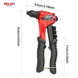 8''Heavy-Duty Hand Riveter,High-Lever Labor-Saving Design,Manual Tool for Fastening and Riveting Metal,Wood,Plastic