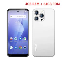 W&O X200 4G Global Version Smartphones Android 10 6.53'' 4GB RAM+64GB ROM Dual SIM 4800mAh 13MP Camera 128GB TF Mobile Phone
