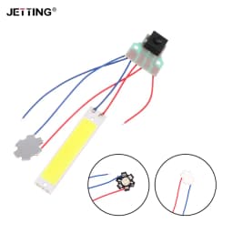 DC 3.7-5V Double LED Light Board With Control Switch Used For Flashlight Night Lighting Desk Lamp DIY Accessory