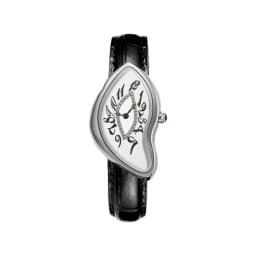 Luxury Melting Watch Couple Irregular Shape Quartz Watch Surrealist Creative Design Leather Watch for Men Women Lovers Gift 2026