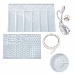 Light Silicone Mold DIY Pen Holder Makeup Holder Epoxy Casting Molds for Jewelry DIY Making Craft Mosaic Storage Box