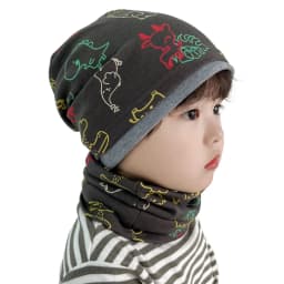 New Good Cotton Children Hat Scarf Set Panda Spacecraft Autumn Winter Hat for Boys Warm Children Beanies Baby Neck Scarf Collar