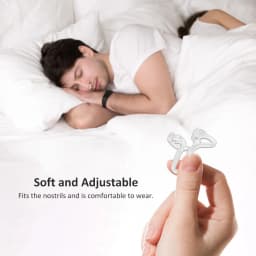 Nasal Dilators for Breathing Sleeping Reusable Internal Nostril Nose Opener 3 Sizes Anti Snoring Device for Sleeping Transparent