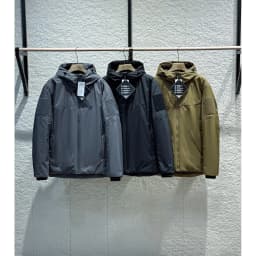 Lightweight Autumn Winter Cotton Jacket for Men Outdoor Windproof Water Resistant Hooded Warmth Storage Functional Coat