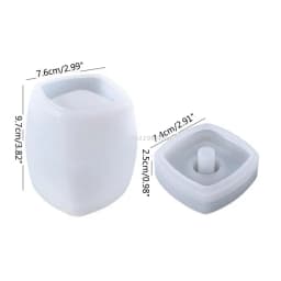 Aromatherapy Bottle Silicone Mold Lotion Bottle Soap Dispenser Resin Mould for DIY UV Epoxy Handmade Home Decors Storage Tank