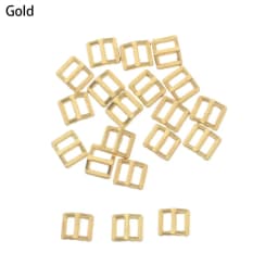 20/40pcs 3mm Dolls Clothes Buckles Handmade DIY Mini Tri-glide Belt Buckle Doll Bags Sewing Adjustable Buttons Shoes Accessories