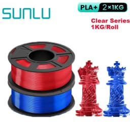 SUNLU 2KG 3D PLA/PETG/PLA PLUS/Clear Filament 1.75mm 2Roll 1KG 3D Printer Neatly Wound Filament for 3D Printer & 3D Pen