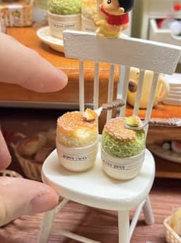 Handmade Premium Mini Food Set - Sandwich/Cake/Rainbow Cake/Hot Dog | Artisan Dollhouse Decor | Customizable Baking Miniatures