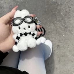 Cute Miffy Rabbit New Sweet Creative Cartoon Plush Doll Decorative Pendant Simple Fashionable Versatile Portable Keychain Gift