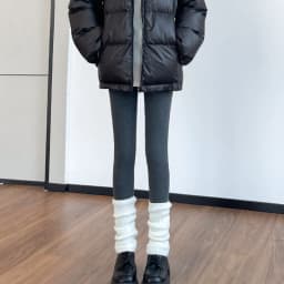 Women's Winter Fleece Lined Thermal Pants Elastic High Waist Slim Fit Thicken Legging Woman Waist Knee Protection Long Pants