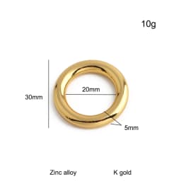10-50pieces 5 colors 20mm 3/4'' rose gold color die casting O rings for chains bag close round ring purse accessories