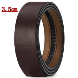 High Quality Leather Belt Men's Automatic Buckle Belt Without Buckle Fashion Leather Belt for Men No Buckle 3.3cm 3.5cm 3.8cm
