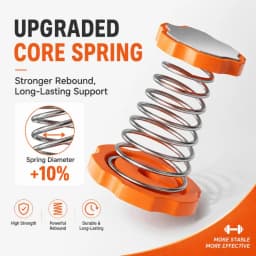 Ergonomic Core Training Assist Push Up Bar Automatic Rebound Spring Floor Stand Home Gym Pilates Upper Body Strength Equipment