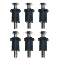 Marine Boat M5 Rubber Well Nut Kit Stainless Steel Screw Fixing Nuts for Kayak Canoe Inflatable Fishing Boat Dinghy