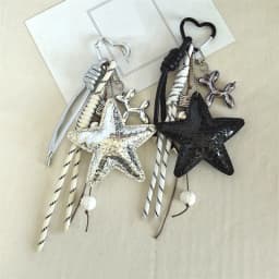 2025 New PU Leather Starfish Bag Charm Cute Decorative Keychain Decoration Fashion Braided Rope Bag Accessorie