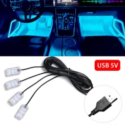 Foot Light Car Accessories LED Car Interior Ambient Foot Light with USB Atmosphere Decorative Lamps