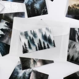 30Pcs Misty Forest Sticker Set Cute Stationery DIY Diary Decor for Scrapbooking & Journaling