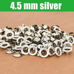 100sets 4mm Brass Eyelet with Washer Leather Craft Repair Grommet Round Eye Rings For Shoes Bag Clothing Leather Belt Hat