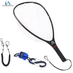 Maximumcatch New FL95/96/97 60-95CM Non Foldable Fishing Landing Net Carbon Fiber Composite Construction Durable Fishing Net