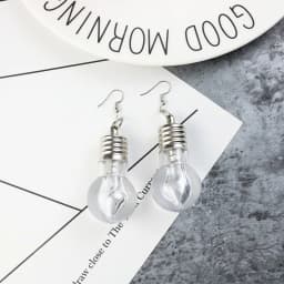 1 Pairs LED Glowing Bulb Earrings Light Up Ball Ear Drops Dance Party Luminous Costumes Birthday Bar Gift Christmas navidad