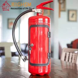 Mini Bar Wine Cabinet Fire Extinguisher Shape Wine Cabinet Storage Decoration Crafts Decor Liquor Storage Box Fireman's Gifts
