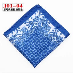 Men Pocket Square Print Real Satin Small Square Scarf Gentleman Business Suit Shirt Chest Scarf Handkerchief 24*24cm