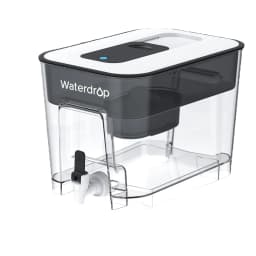 Waterdrop WFD-22L Large Water Filter Dispenser, 40-Cup Water Filter Pitcher, 200-Gallon Long-Life, Reduces Chlorine, PFOA/PFOS and More, BPA Free, Black