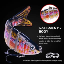 10cm 18g Sinking Wobblers 6 Segments Fishing Lures Multi Jointed Swimbait Hard Bait Fishing Tackle For Bass Isca Crankbait