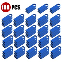 10/50/100 Pcs Free Custom Logo Metal USB Flash Drive 64GB 32GB 8GB 4GB Memory Flash USB Stick Pen Drive 128MB 512MB PenDrive 2.0