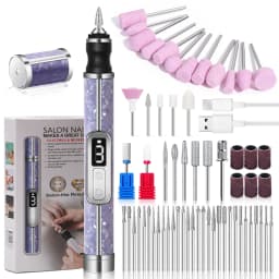 Professional Electric Nail Polishing Machine Nail Drill Multiple Gears Low Noise Nails Sander File Set For Manicure Salon Tools