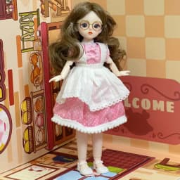 1/6 Bjd Doll Starry Blue Eyes 30CM 23 Movable Jointed Dolls Fashion Dress DIY Toy Dolls with Shoes for Children Birthday Gifts