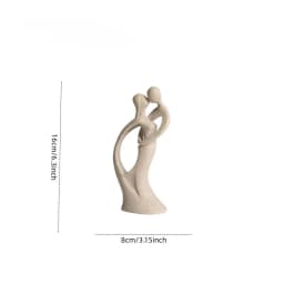 Modern Simple Couple Resin Crafts Home Decoration Wedding Gifts Living Room Creative Golden Sandstone Statue Figurine Sculpture