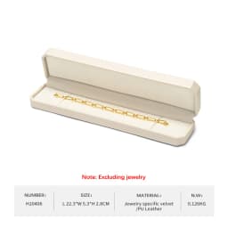 Oirlv Single and Double Ring Box PU Leather Wedding Jewelry Box Organizer Case Gift Jewelry Ring Box for Engagement Customizable